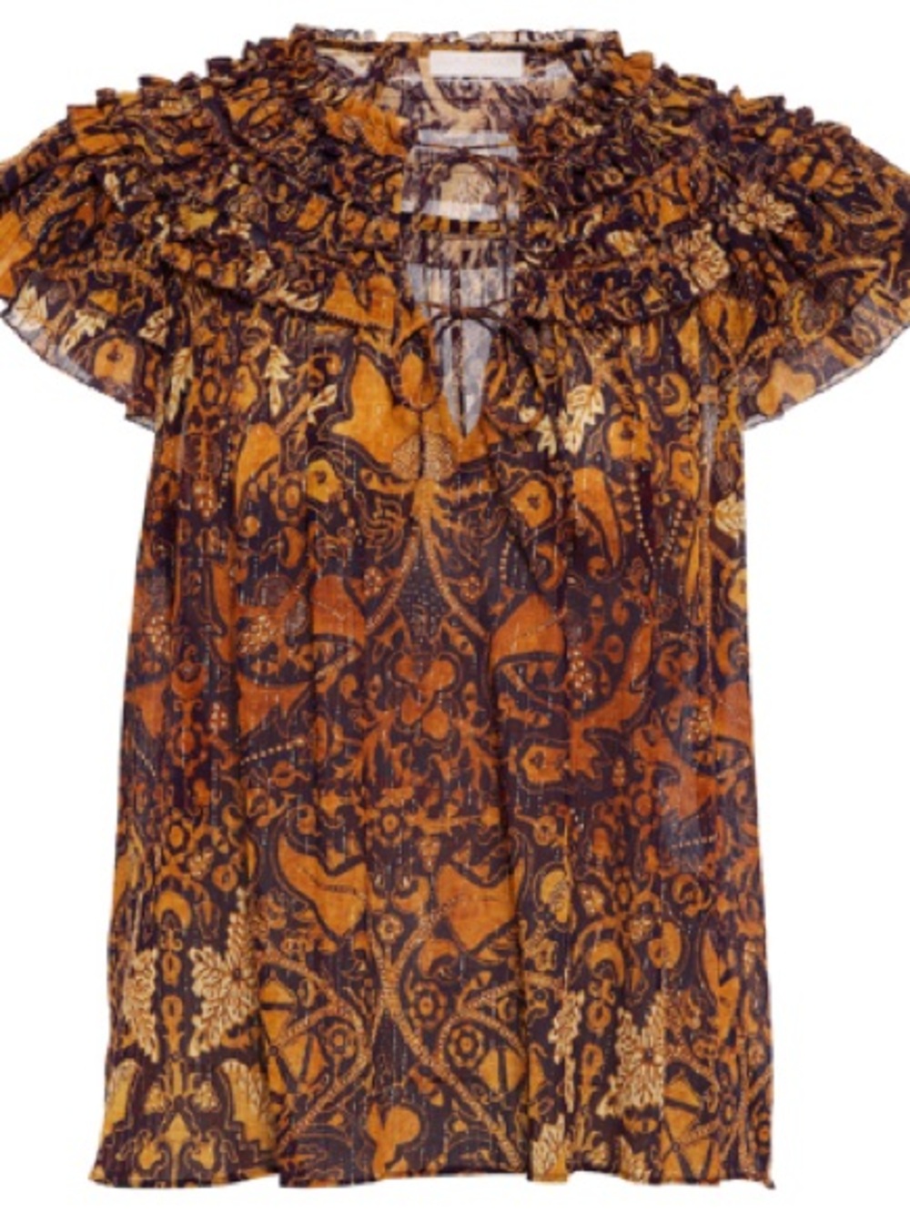 Ulla Johnson Ruffle-Neck Blouse